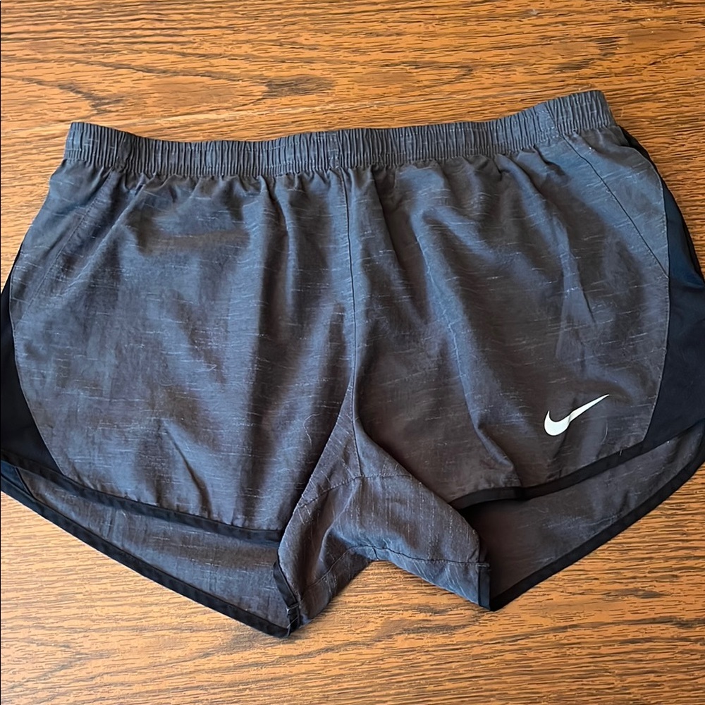 Nike Gray and Black Athletic Shorts Lightweight Design